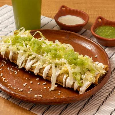 Flautas de res 3 pzs.