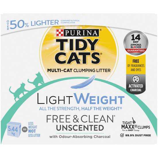 Tidy Cats Free & Clean Lightweight Cat Litter (5.44 kg)