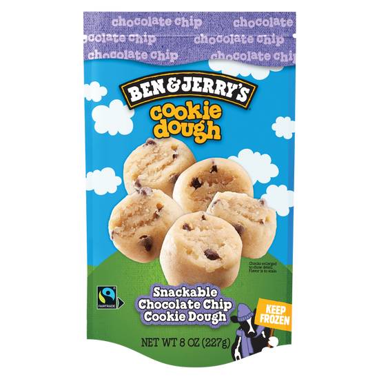 Ben & Jerry's Frozen Chocolate Chip Cookie Dough Chunks 8oz