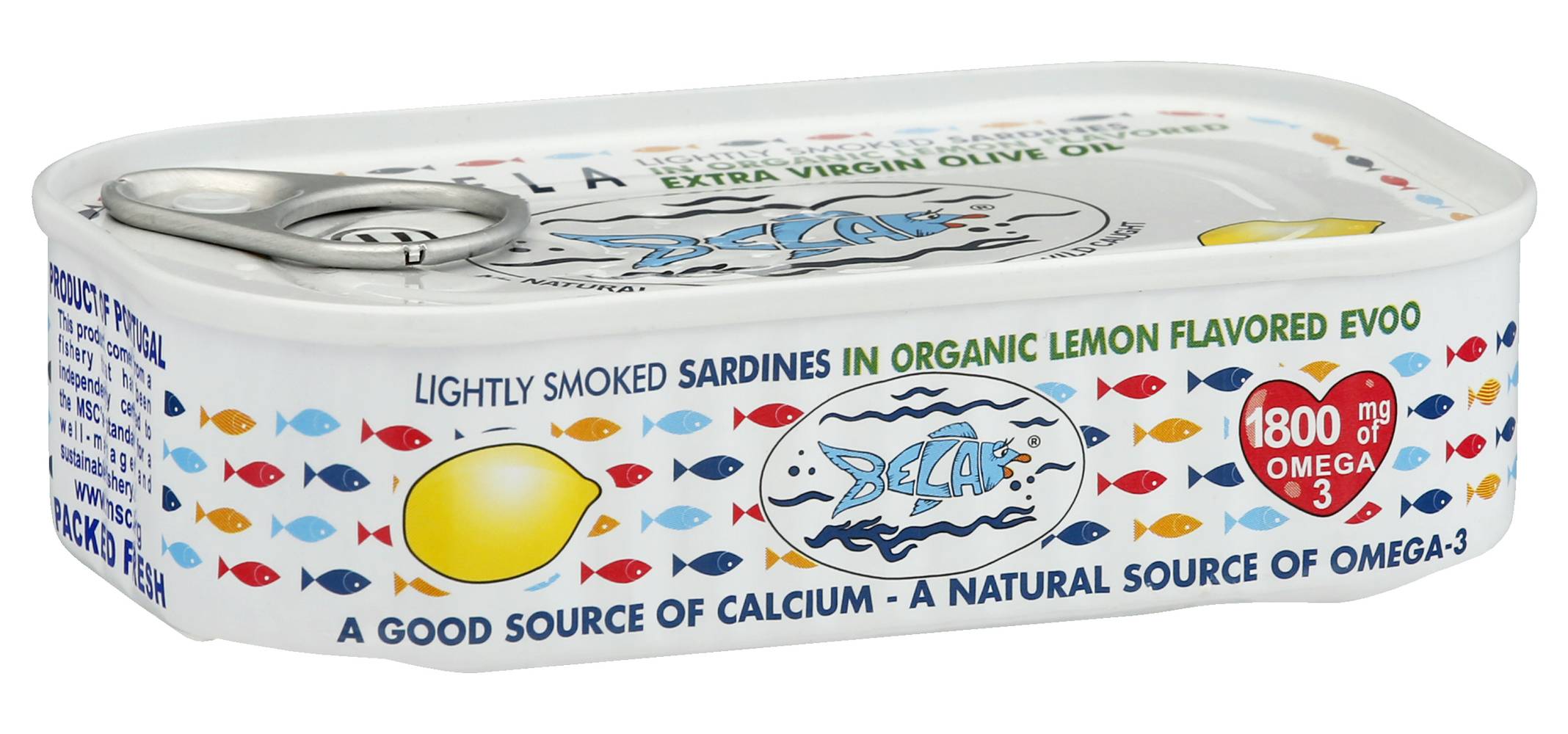 Bela Organic Evoo Lightly Smoked Sardines, Lemon (4.25 oz)