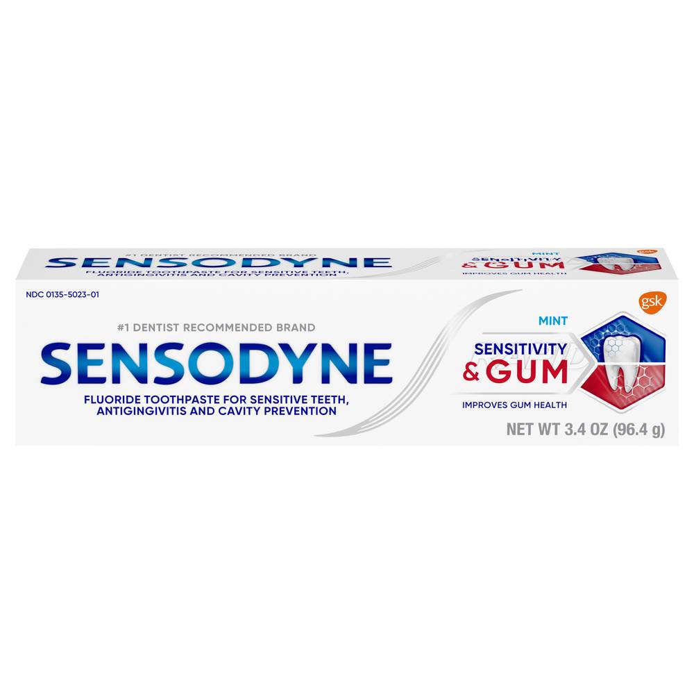 Sensodyne Dual Action Mint Toothpaste (3.4 oz)