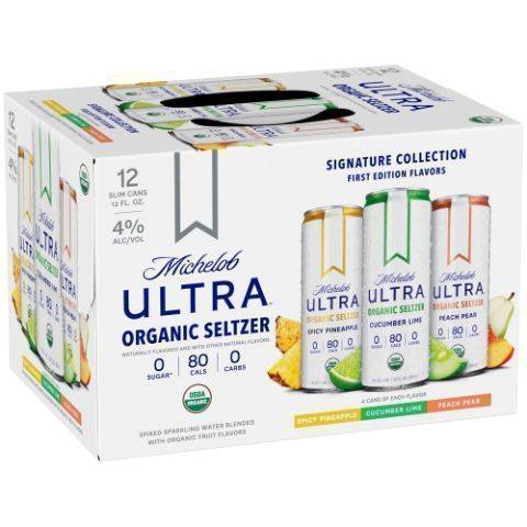 Michelob Ultra Signature Collection Organic Hard Seltzer (12 x 12 fl oz)