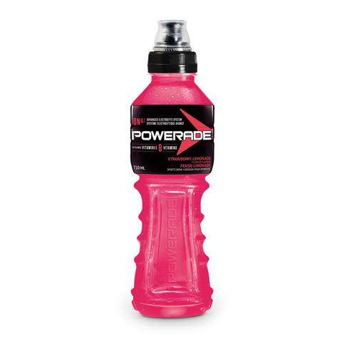 Powerade Electrolyte Drink, Strawberry-Lemonade (710 ml)