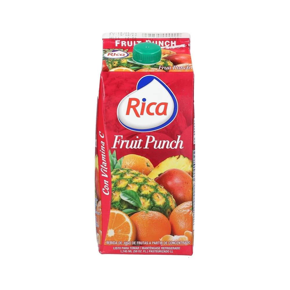 Jugo De Fruit Punch Rica 1.7 Lt