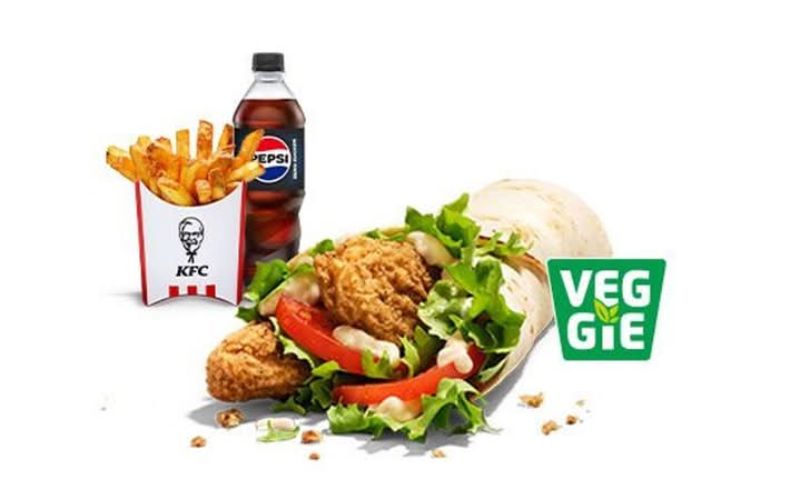 Crispy Veggie Twister Menü