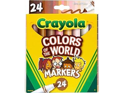 Crayola Colors Of the World Broad Point Assorted Ink Wet-Erase Markers