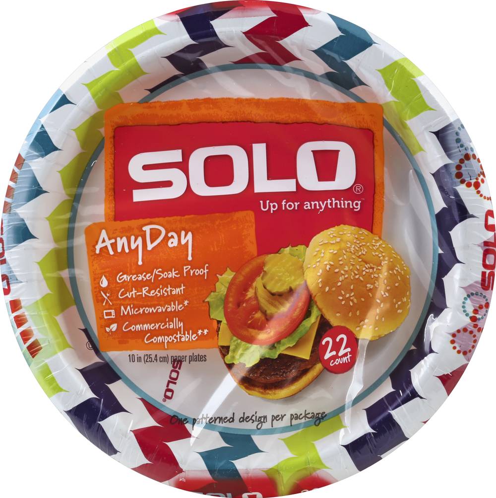 Solo 10 In Heavy Duty Paper Plates