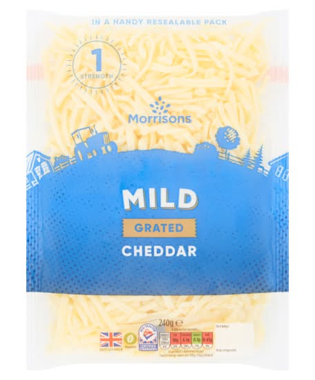 Morrisons Mild Grated Cheddar (240g)