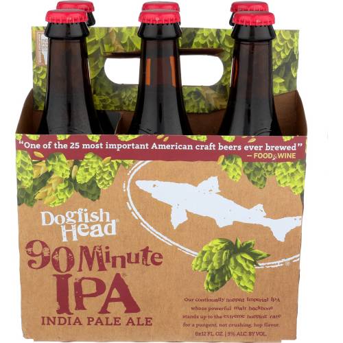 Dogfish Head 90 Minute IPA 6 Pack Bottles
