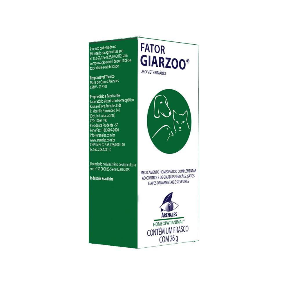 Arenales · Fator giarzoo para cães, gatos e aves (26 g)