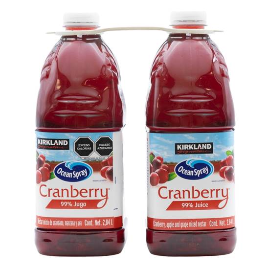 Kirkland Signature jugo (2 pack, 2.84 L) (Arándano/Manzana/Uva)