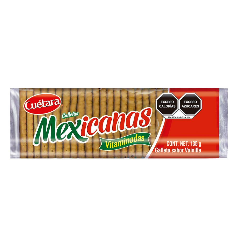Cuétara · Galletas mexicanas vitaminadas, vainilla (135 g)