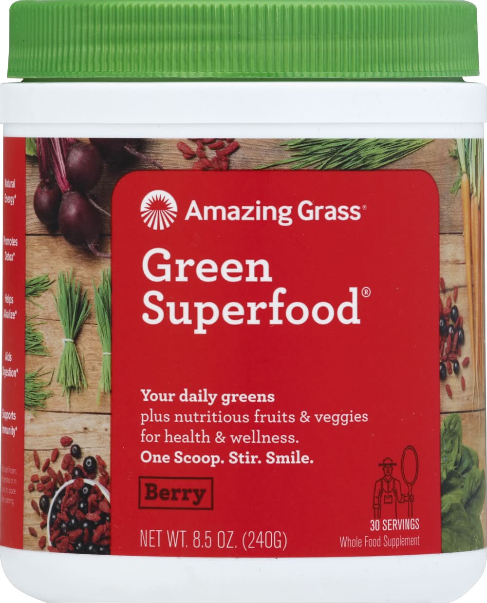 Amazing Grass Berry Flavored Green Superfood (8.5 oz)