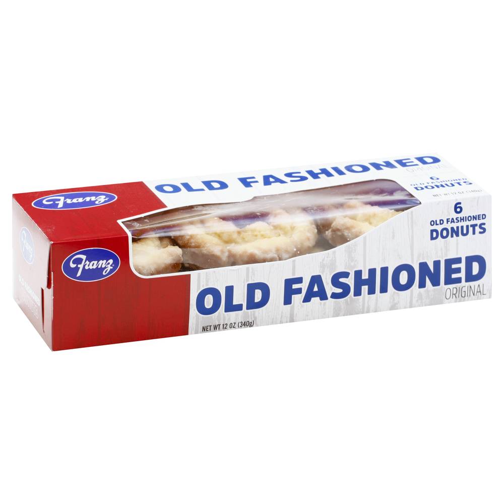 Franz Old Fashioned Glazed Donuts (12 oz, 6 ct)