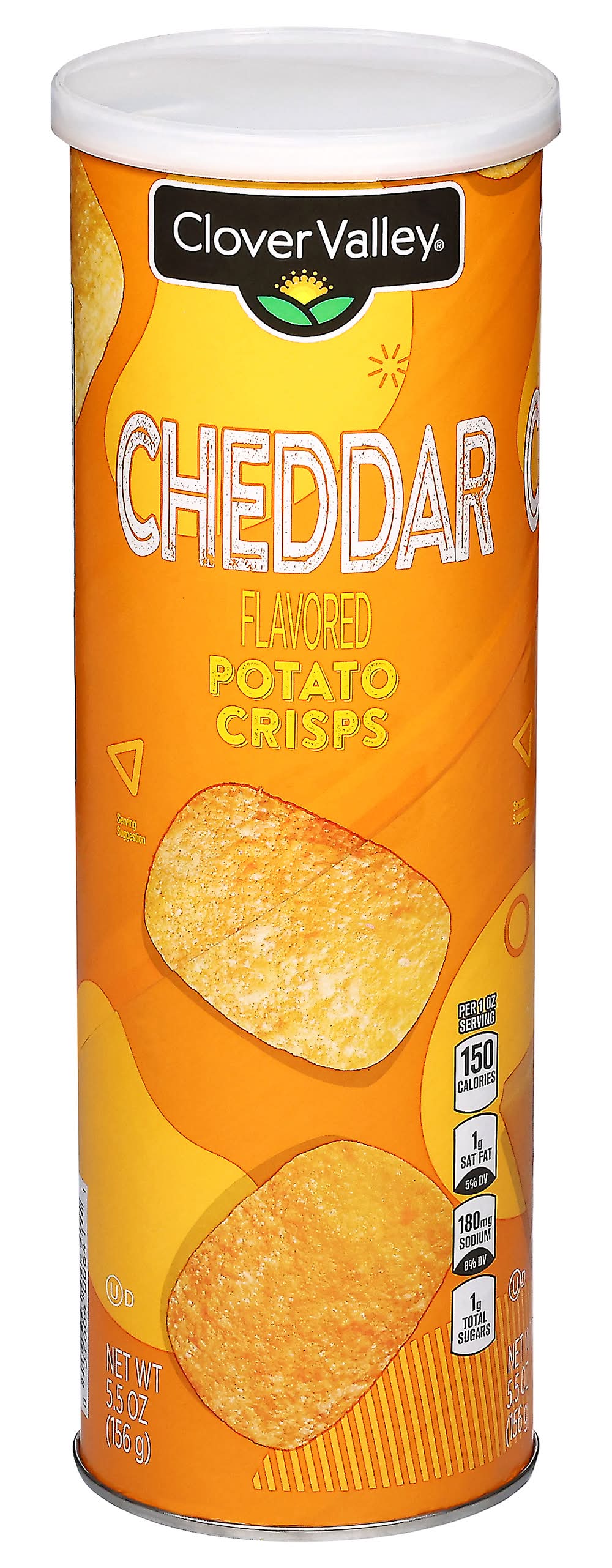 Clover Valley Potato Crisps, Cheddar (5.5 oz)