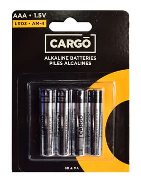 Cargo Batteries AAA (4pk) 88212
