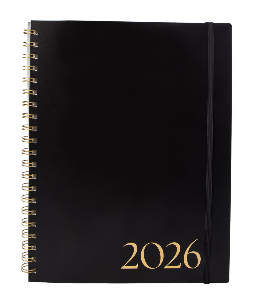 Planner 2026 Book Black