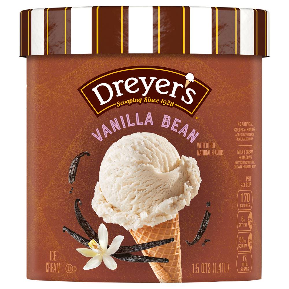 Edy's Grand Velvety Vanilla Bean Ice Cream