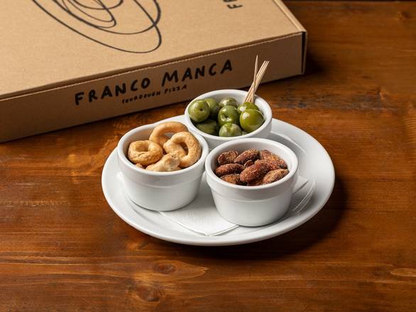 Tarallini, Olives and Almonds