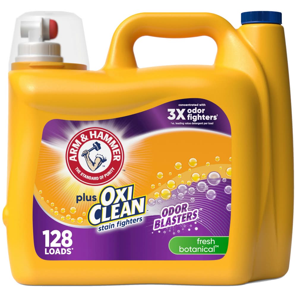 Arm & Hammer Plus Oxiclean Odor Blasters Liquid Laundry Detergent, Fresh Botanical (166.5 oz)