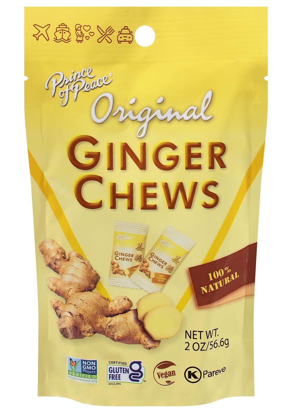Prince of Peace Original Ginger Chews (2 oz)