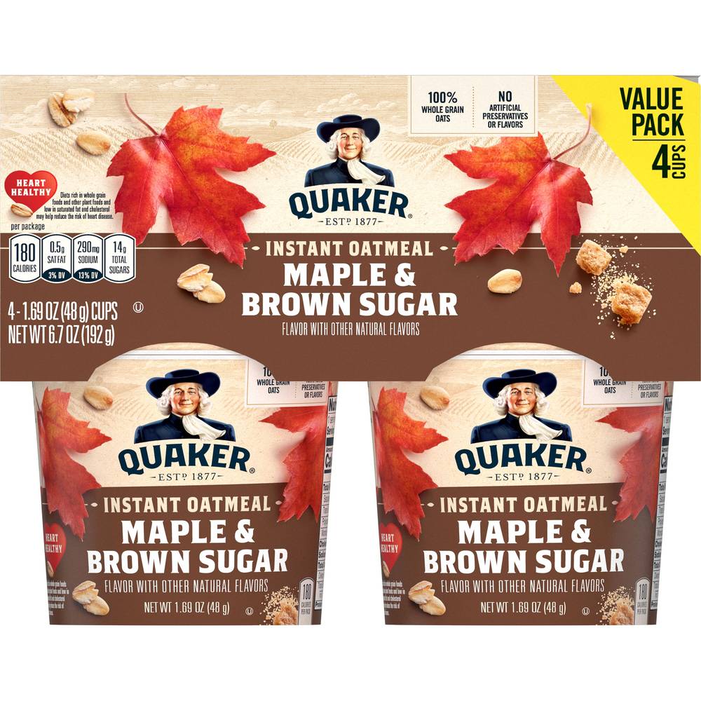 Quaker Instant Oatmeal (maple-brown sugar )