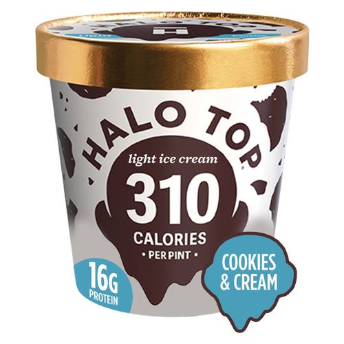 Halo Top Cookies and Cream Ice Cream Pint