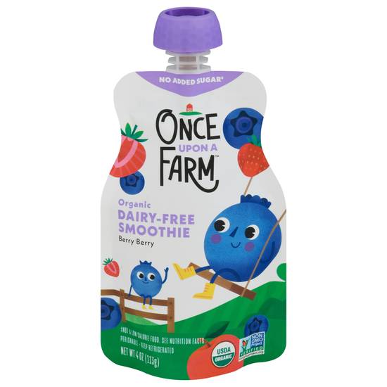Once Upon a Farm Organic Dairy-Free Berry Berry Smoothie (4 oz)