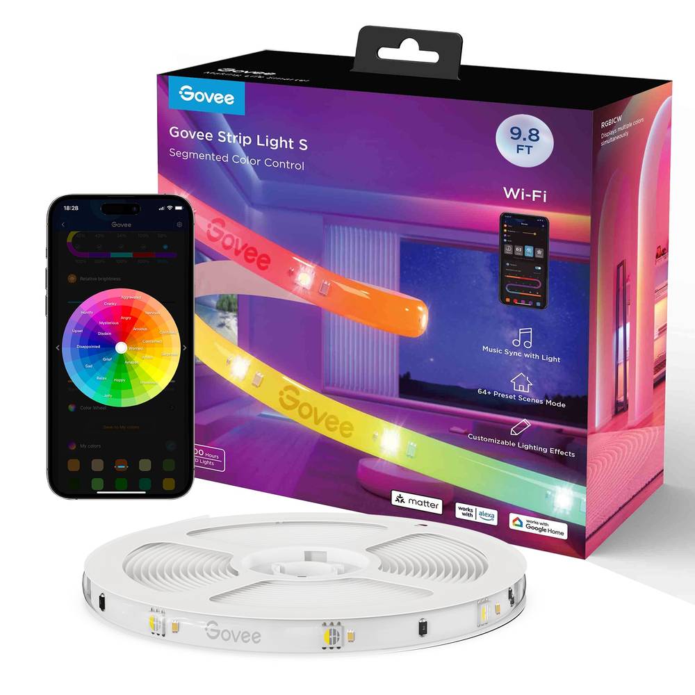 Govee 9.8-ft LED Multicolor Strip Light | H612FAD1