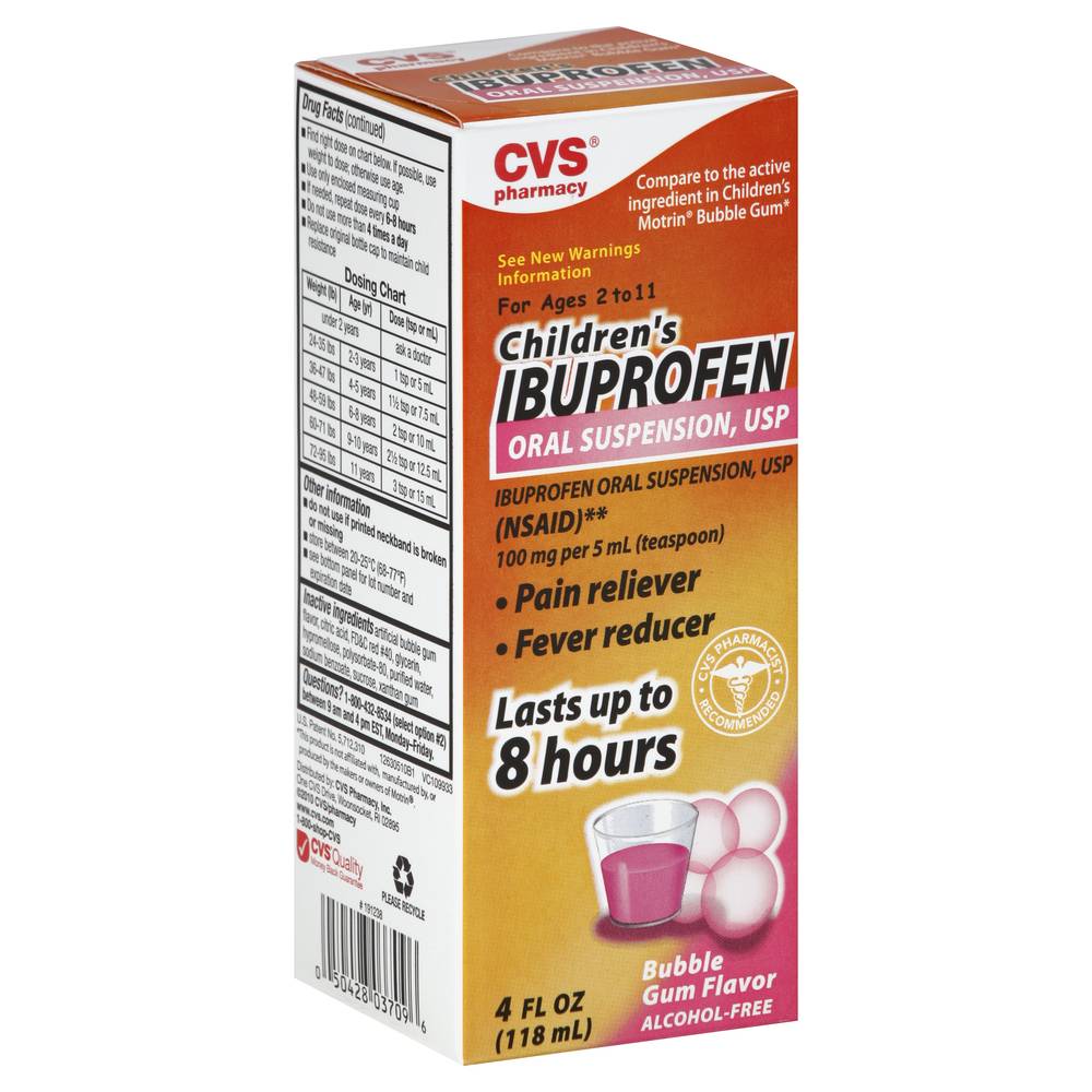 Cvs Children Ibuprofen Up To 8 Hours (2-11 years)