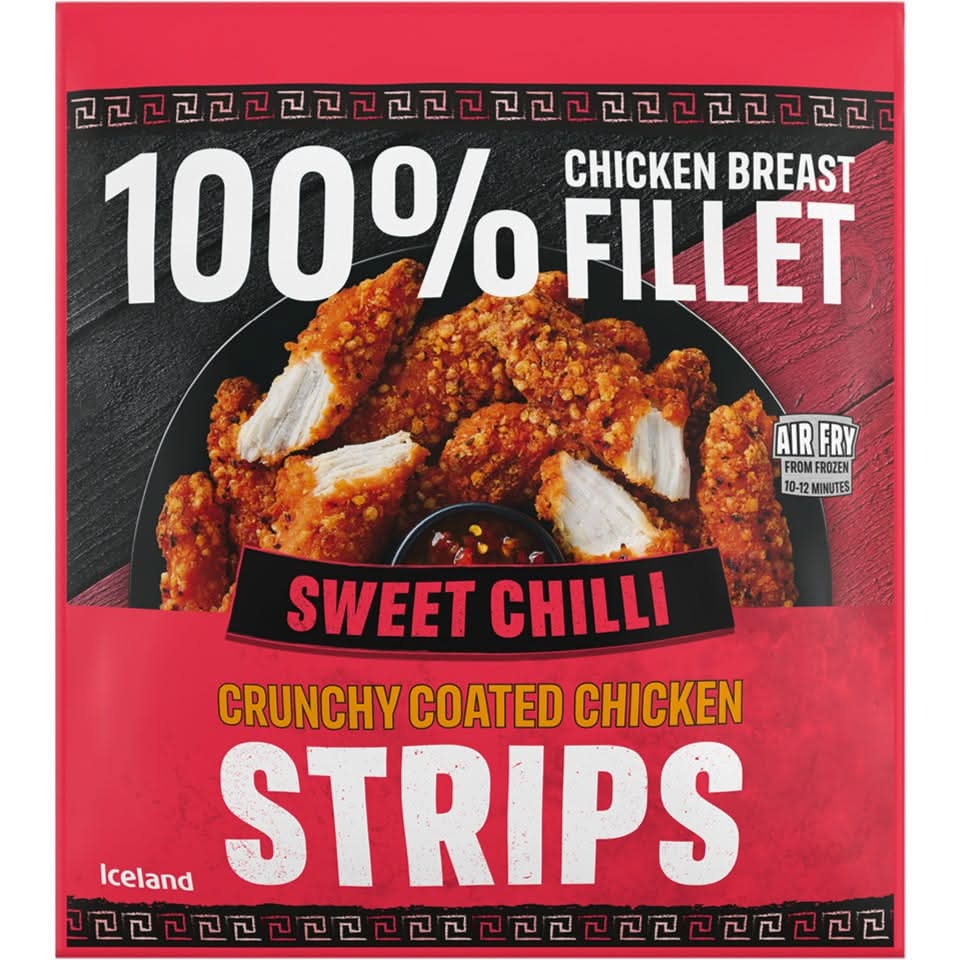Iceland Sweet Chilli Chicken Breast Fillet Strips (500g)