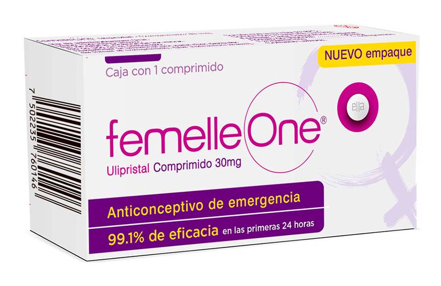 Femelle One · Ulipristal anticonceptivo en comprimido 30 mg