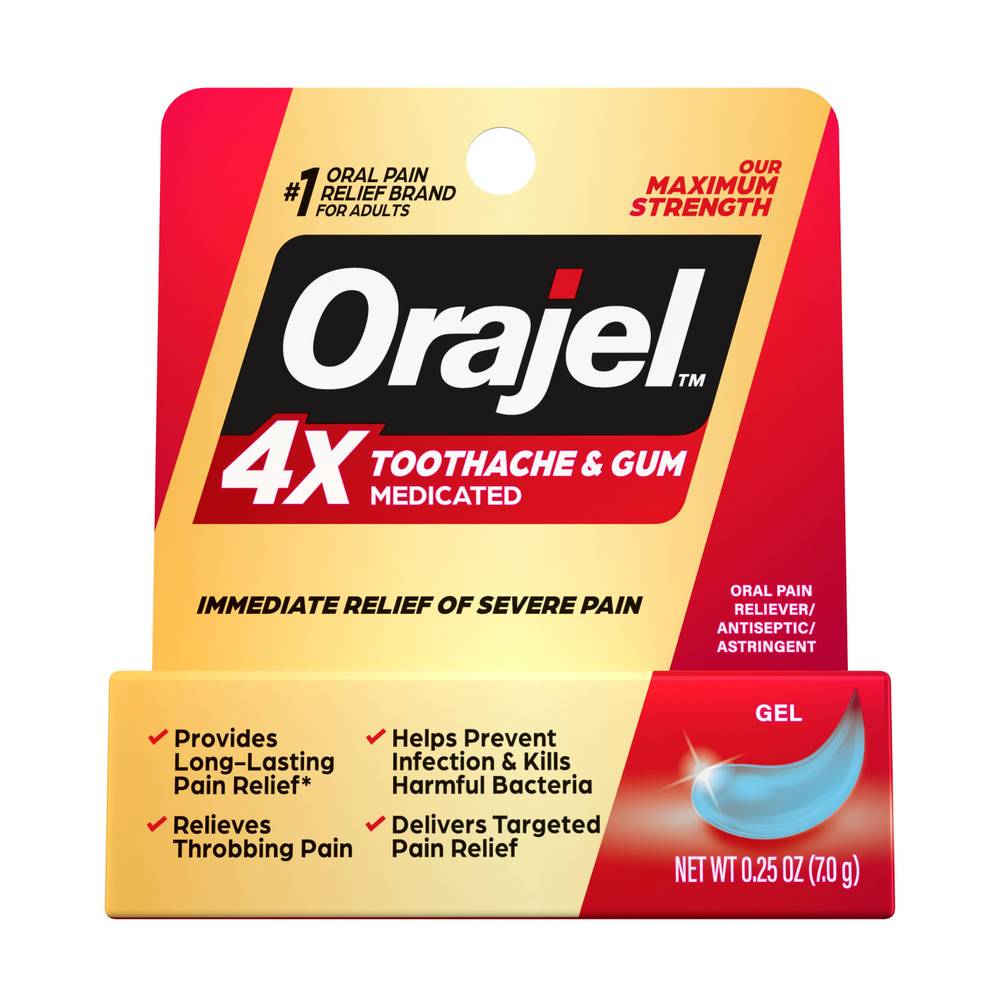 Orajel Oral Antiseptic Pain Reliever Astringent (0.25 oz)