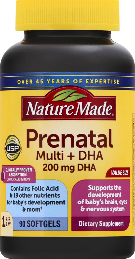Nature Made Prenatal Multi + Dha Supplement (90 ct)