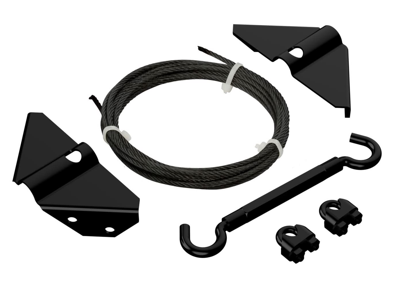 National Hardware Black Steel Anti-Sag Gate Kit 1 Pk
