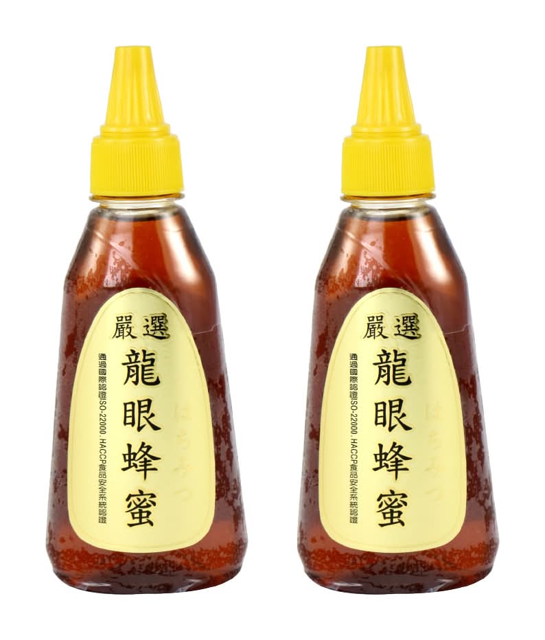 【2件組 8折】盛隆軒-嚴選龍眼蜂蜜-隨身瓶(375G/瓶)*2件