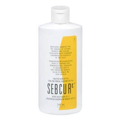 Sebcur t shampooing médicamenteux pour la séborrhé et le psoriasis (240 ml) - medicated shampoo for seborrhea and psoriasis (240 ml)