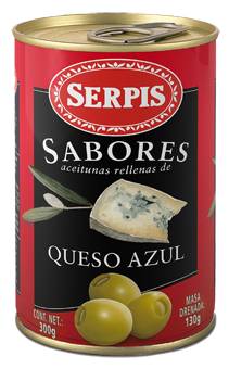 Serpis · Aceitunas rellenas de queso azul (300 g)