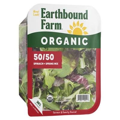Earthbound Farm 50/50 Spinach and Spring Mix