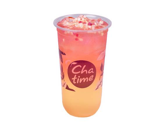 [Cold] Sakura Lychee Juice with Real Lychee Bits