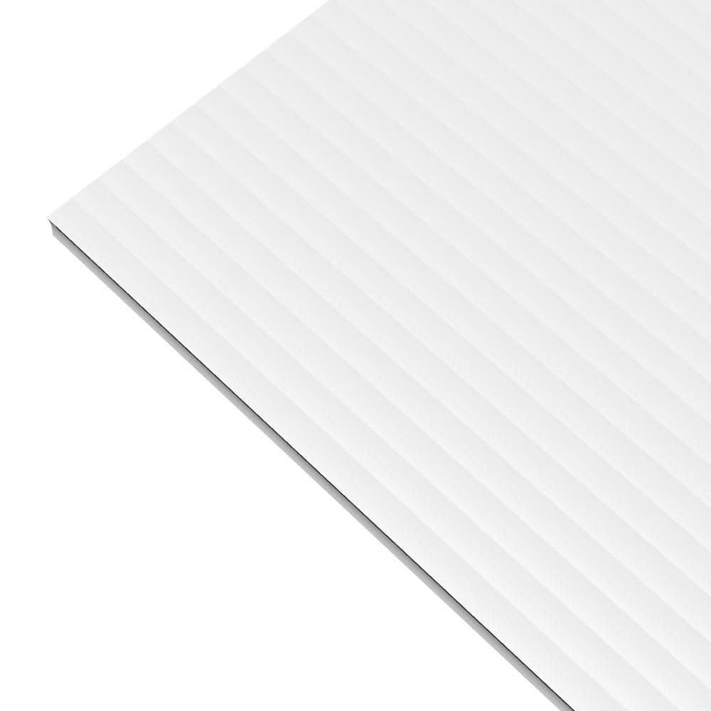 Plaskolite 18 In. X 24 In. Corrugated Plastic Sheet