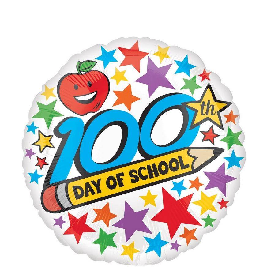 Uninflated 100th Day of School Balloon