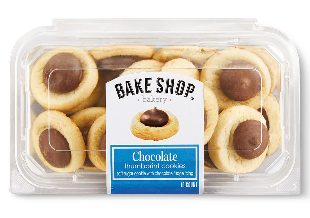 Bake Shop Thumbprints, Chocolate (10.5 oz, 18 ct)