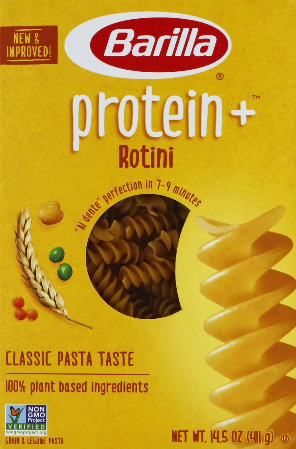 Barilla Grain & Legume Protein+ Rotini Pasta (14.5 oz)