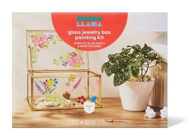 Mondo Llama Glass Jewelry Box Painting Craft Kit