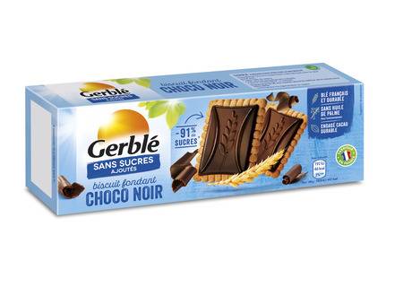 Biscuits chocolat léger s/sucres ajoutés GERBLE - le paquet de 12 - 126 g