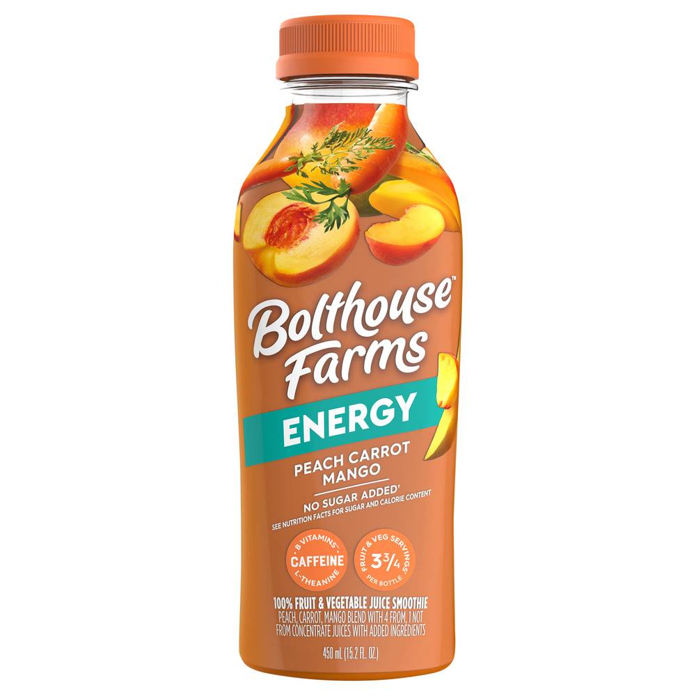 Bolthouse Farms Energy Peach Carrot Mango Smoothie (15.2 fl oz)