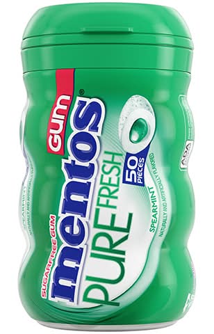Mentos Pure Fresh Spearmint Gum 50ct