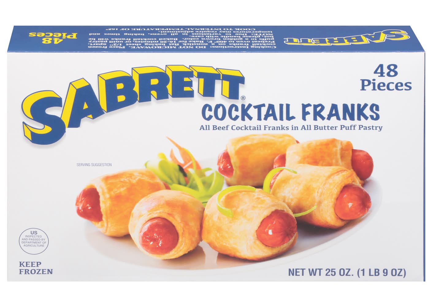 Sabrett Cocktail Franks (25 oz, 48 ct)