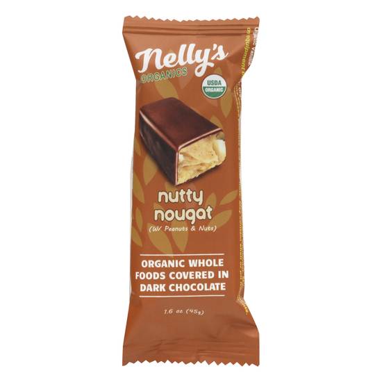 Nelly's Organics Nutty Nougat With Peanuts and Nuts Bar (dark chocolate)